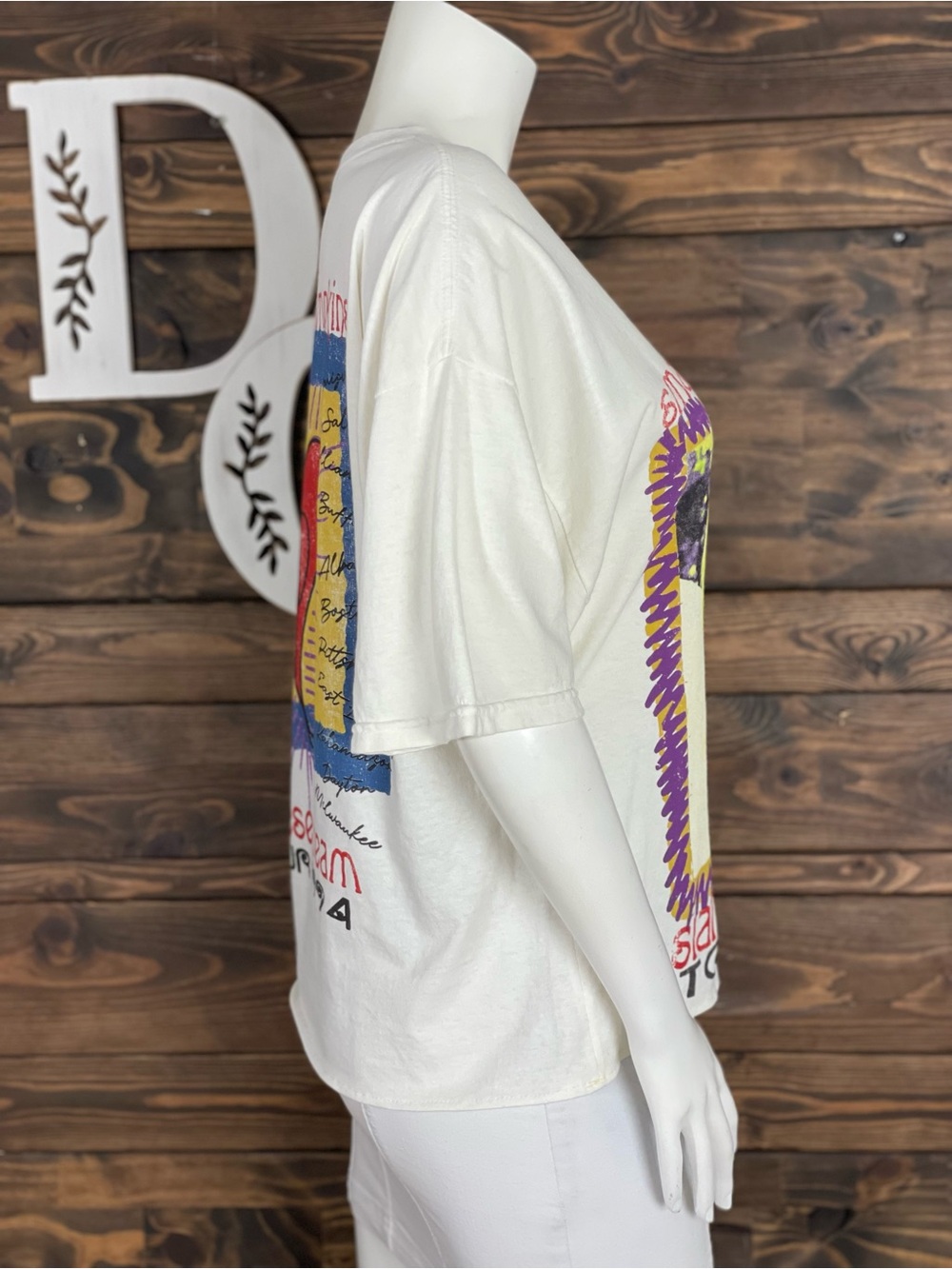Smashing Pumpkins Siamese Dream 1994 Tour Graphic Tee Off White S/M - Picture 5 of 6